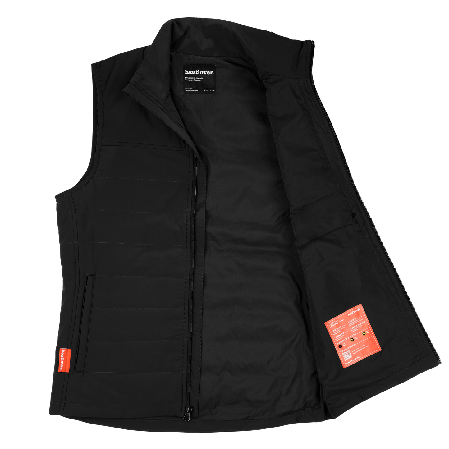 Veste chauffante matelassée unisexe avec Bluetooth