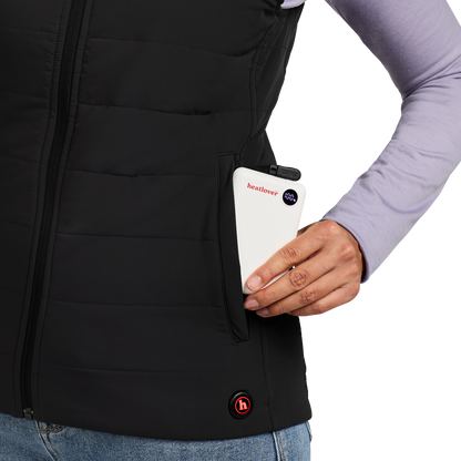 Unisex Heated Puffer Vest with Bluetooth