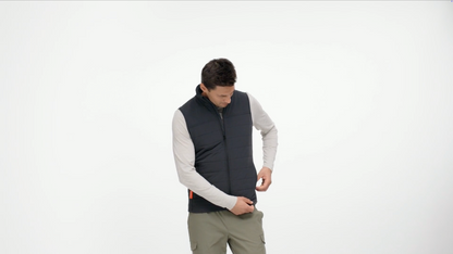 Unisex Heated Puffer Vest with Bluetooth