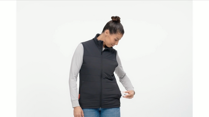 Unisex Heated Puffer Vest with Bluetooth